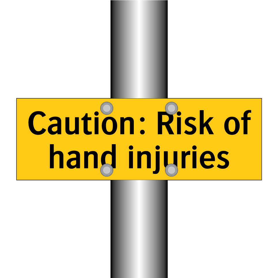 Caution: Risk of hand injuries