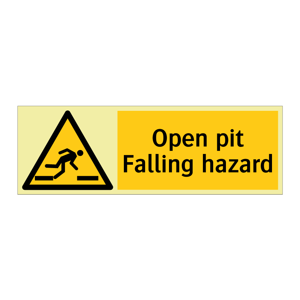 Open pit Falling hazard