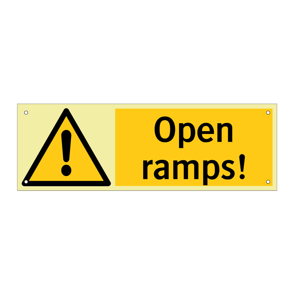 Open ramps!