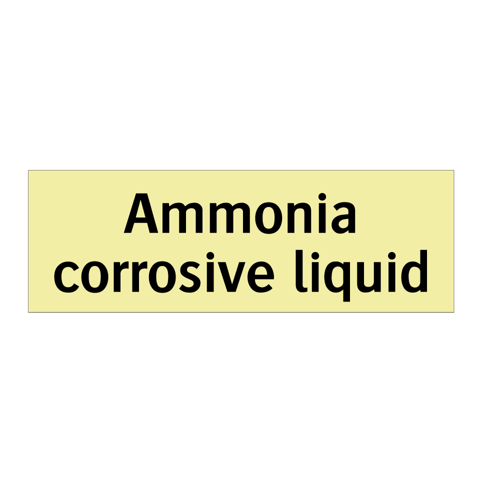 Ammonia corrosive liquid