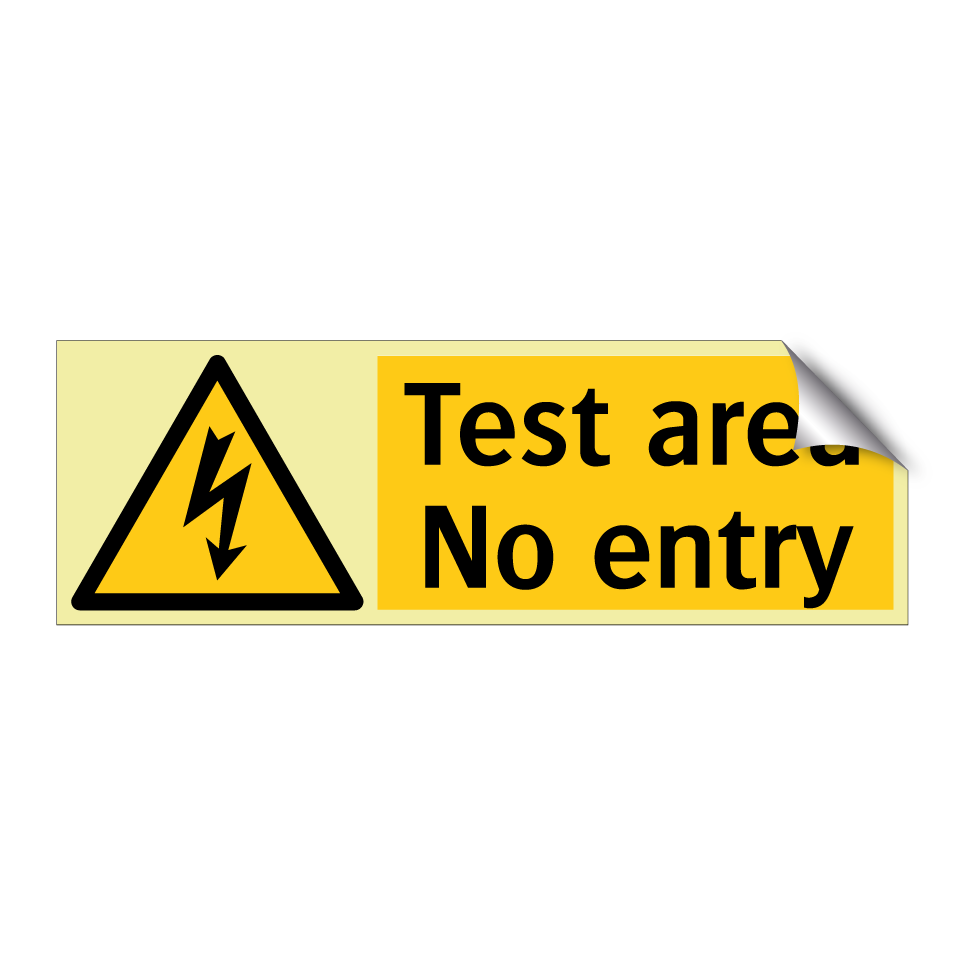 Test area No entry