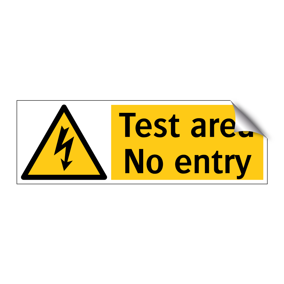 Test area No entry
