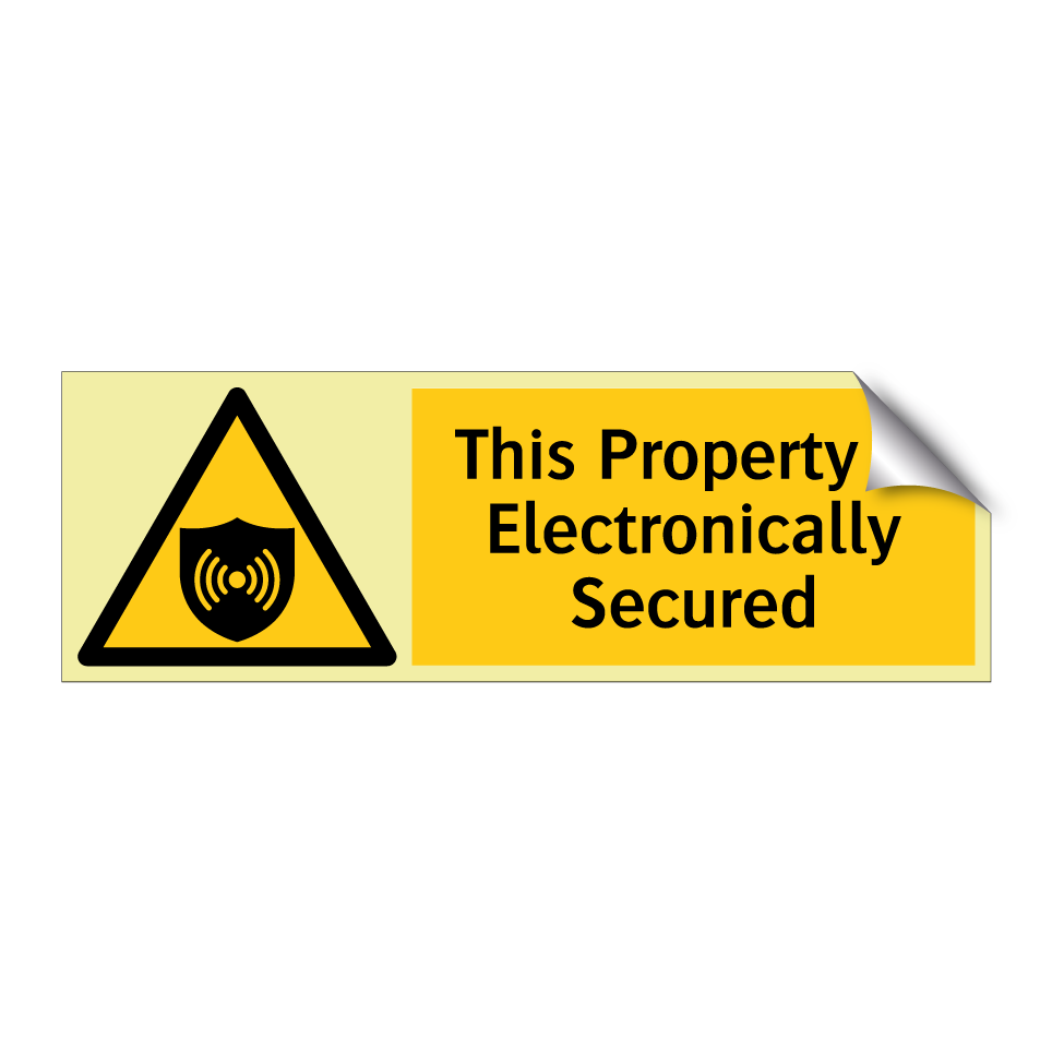 This Property Is Electronically Secured