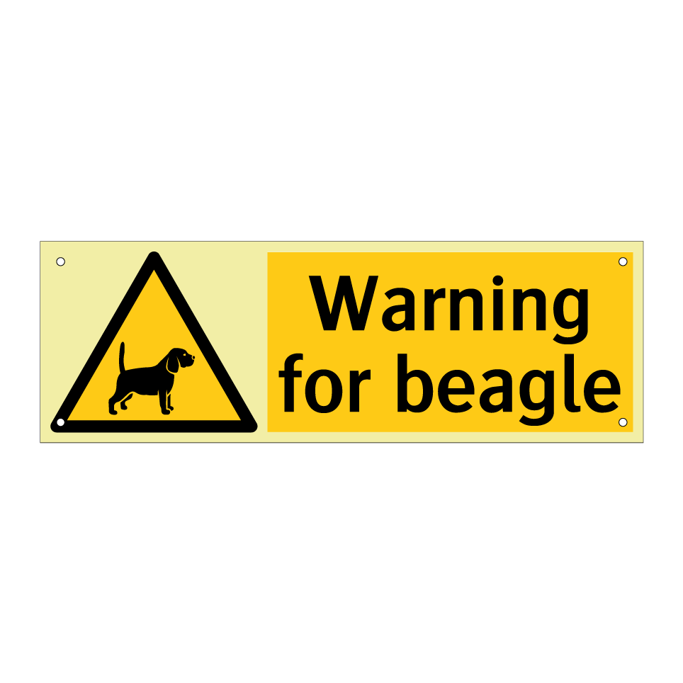 Warning for beagle