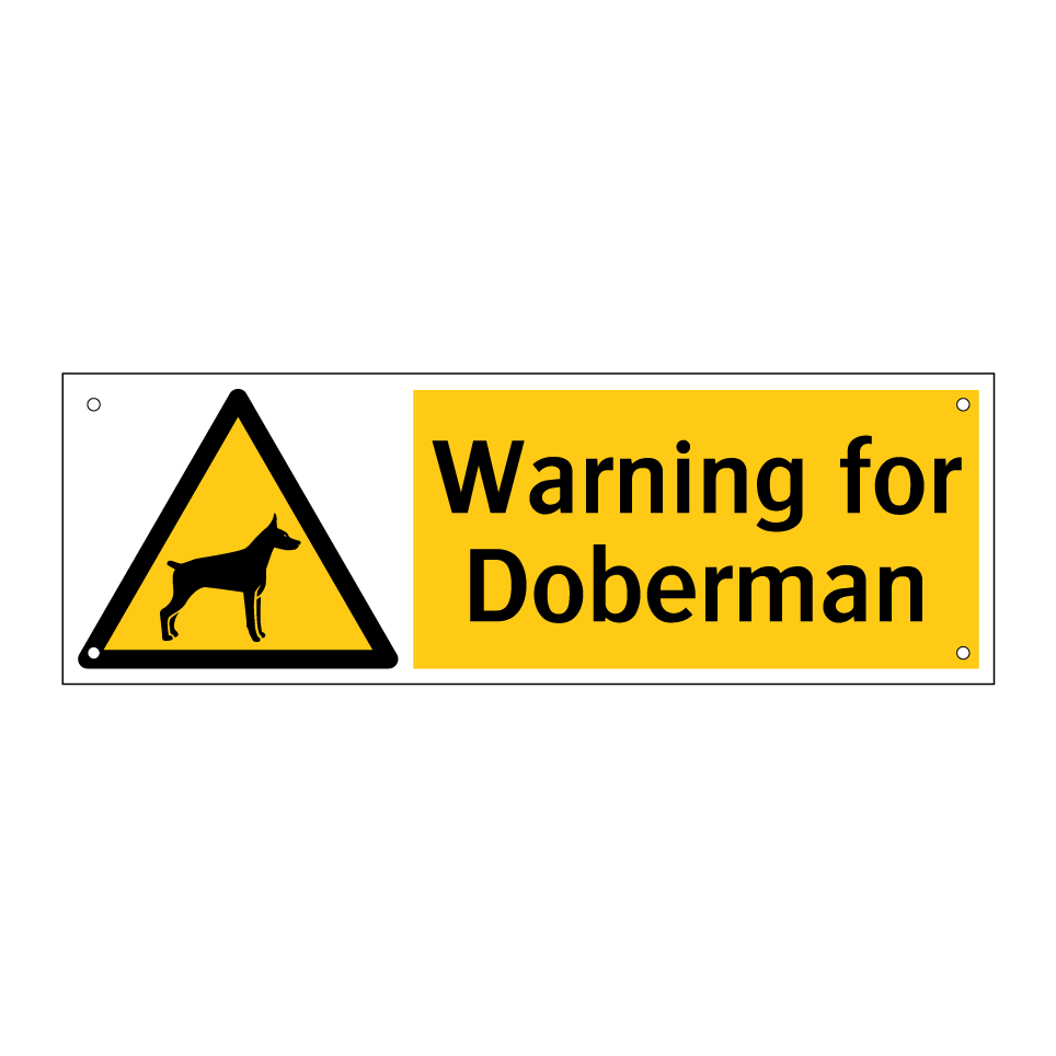 Warning for Doberman