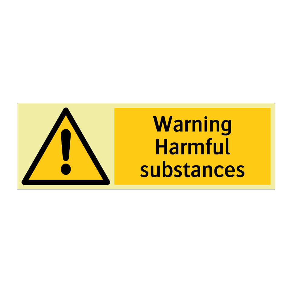 Warning Harmful substances