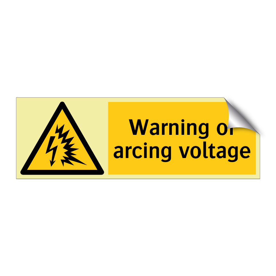 Warning of arcing voltage