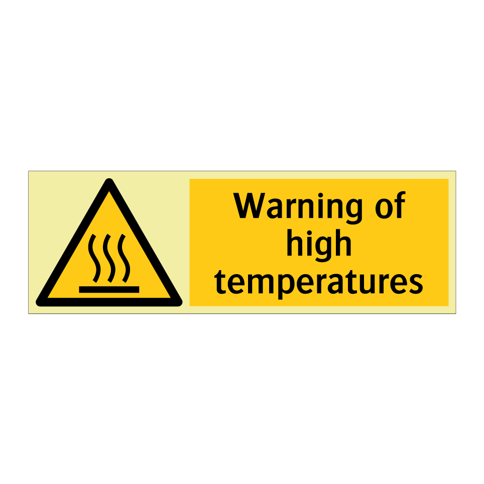 Warning of high temperatures