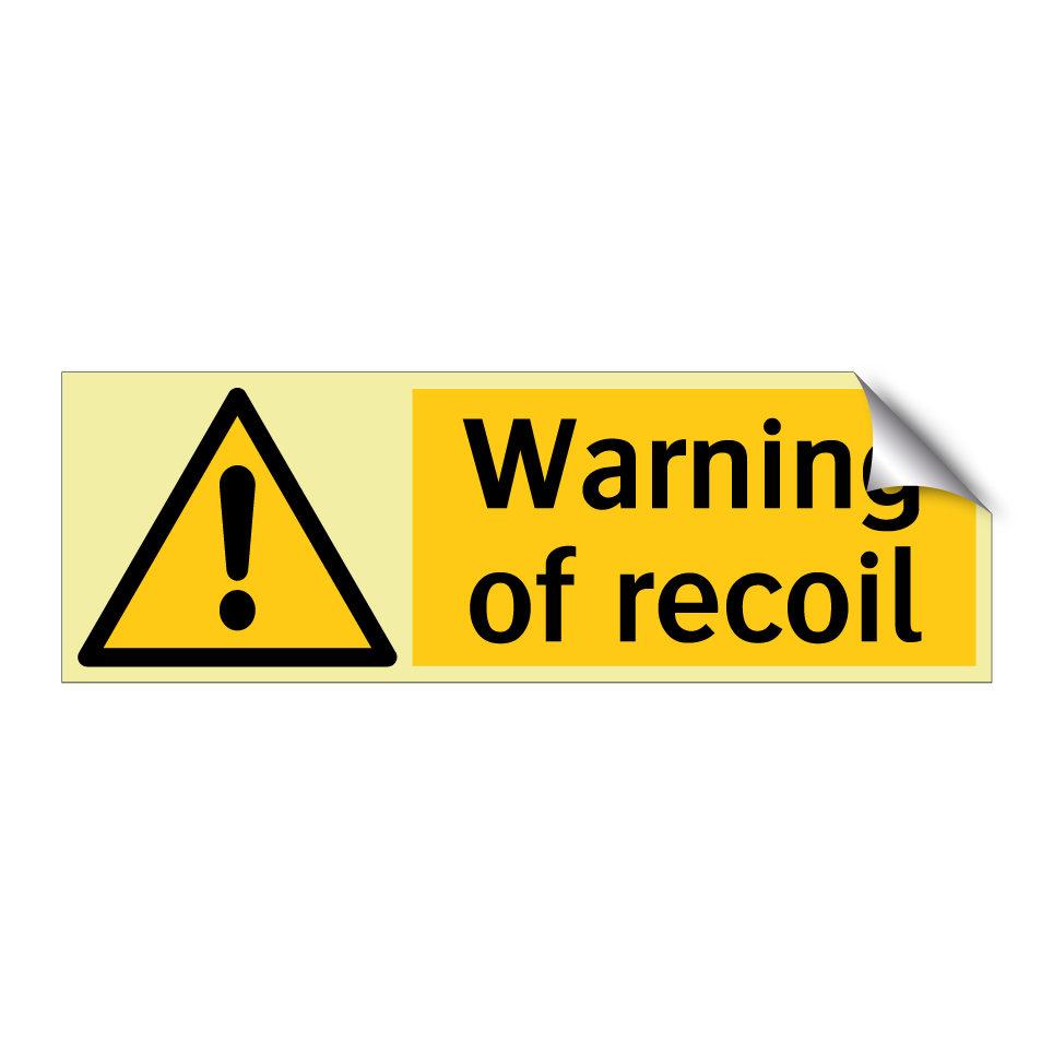 Warning of recoil