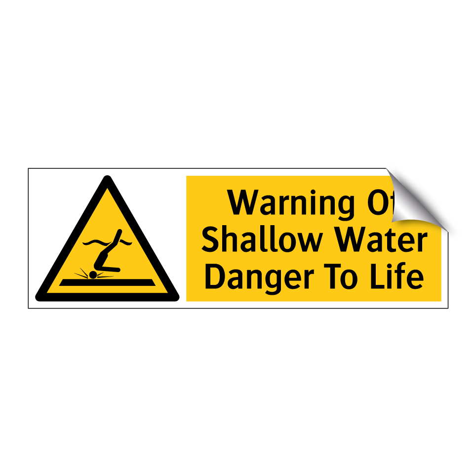 Warning Of Shallow Water Danger To Life