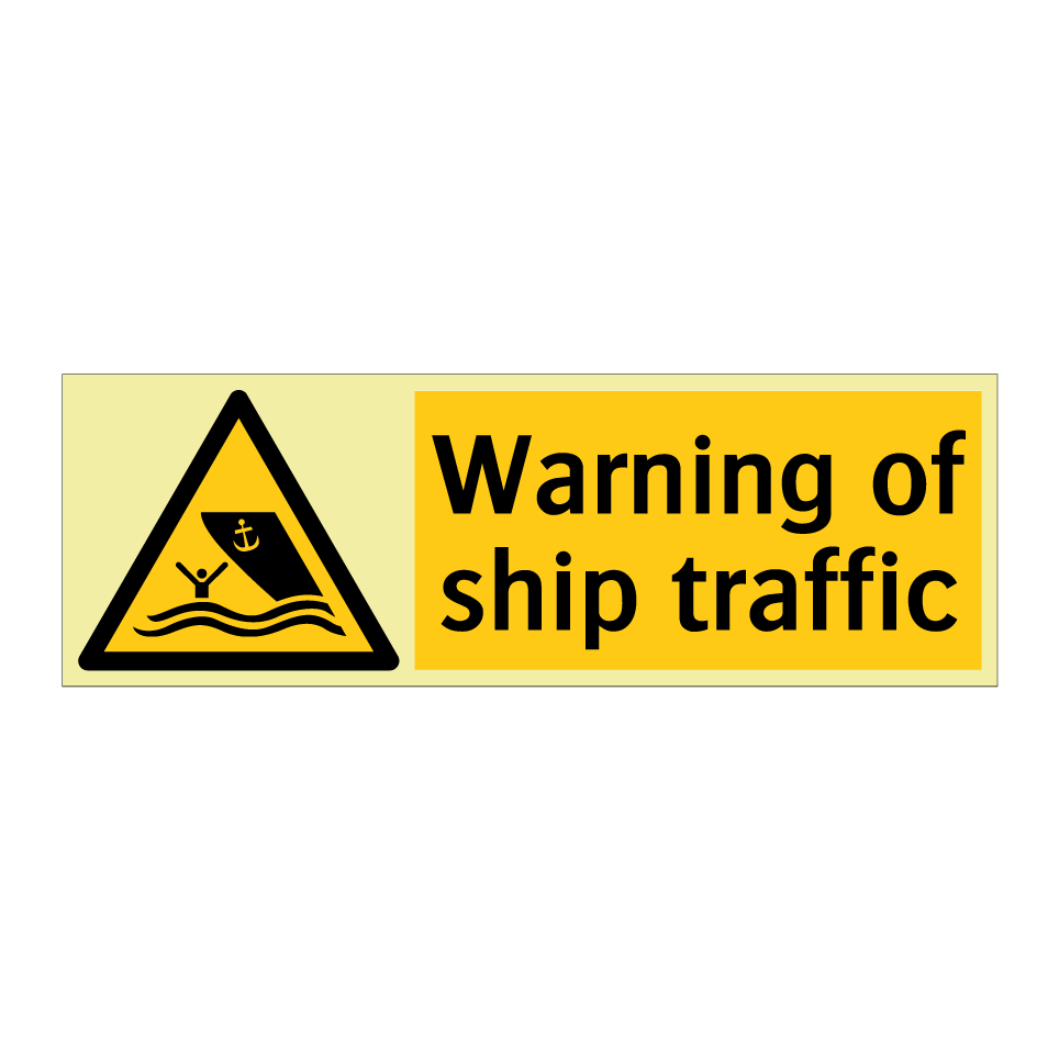 Warning of ship traffic