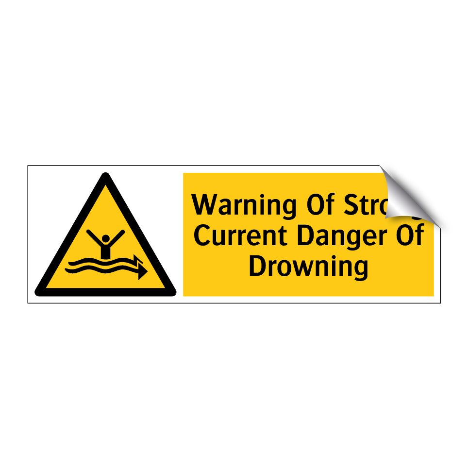 Warning Of Strong Current Danger Of Drowning