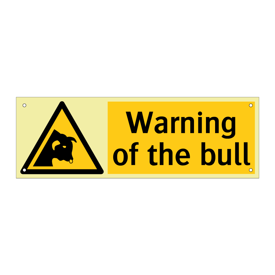 Warning of the bull