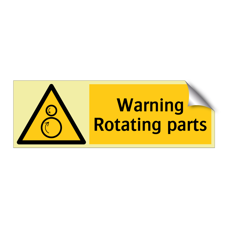 Warning Rotating parts