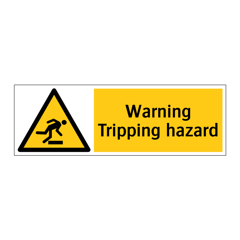 Warning Tripping hazard