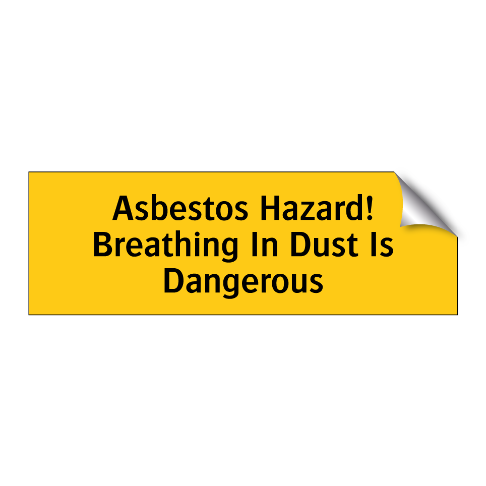 Asbestos Hazard! Breathing In Dust Is Dangerous