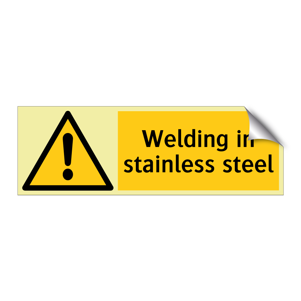Welding in stainless steel