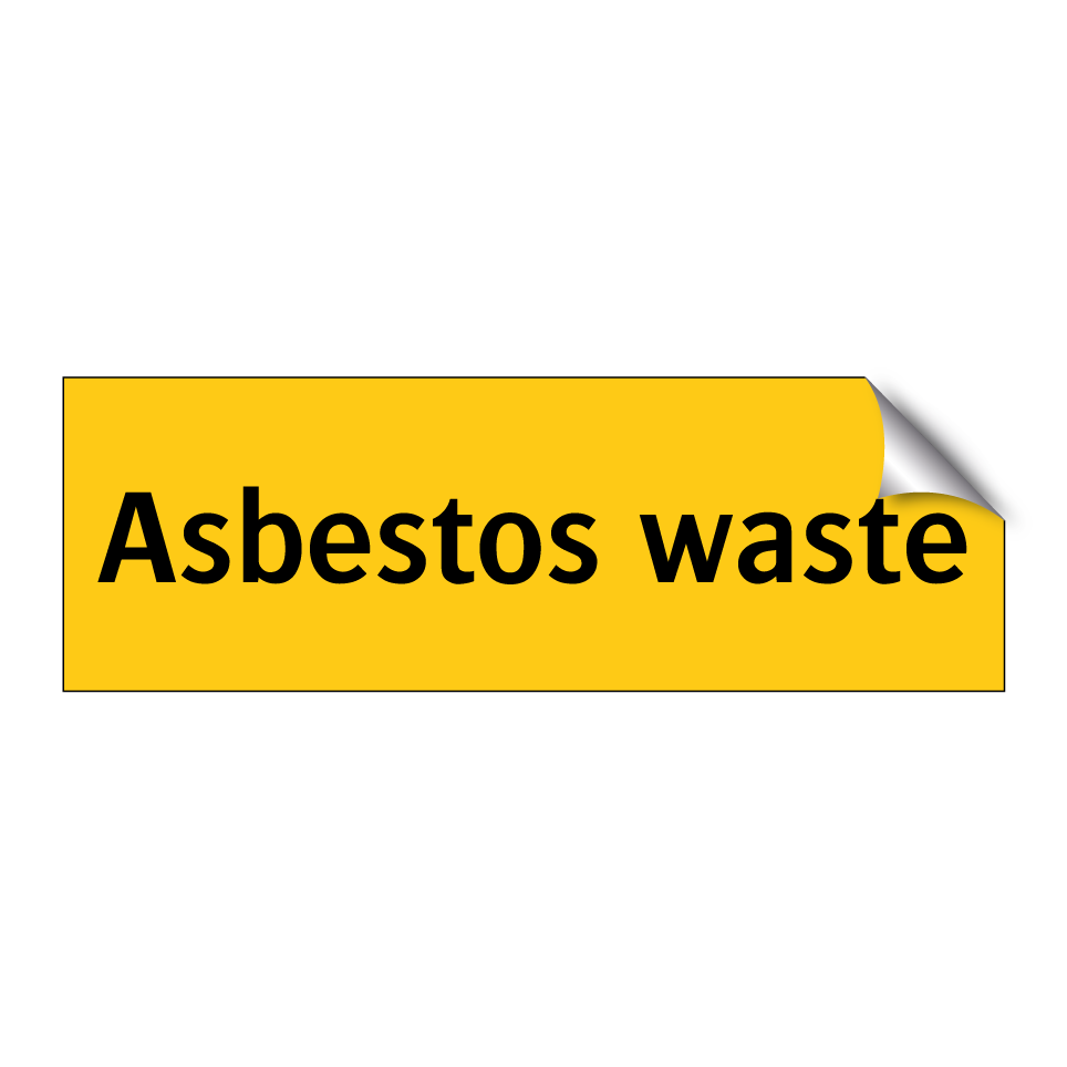 Asbestos waste
