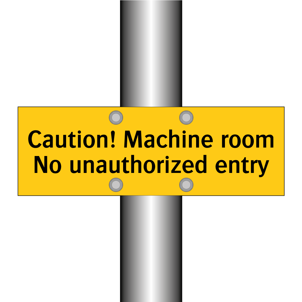 Caution! Machine room No unauthorized entry
