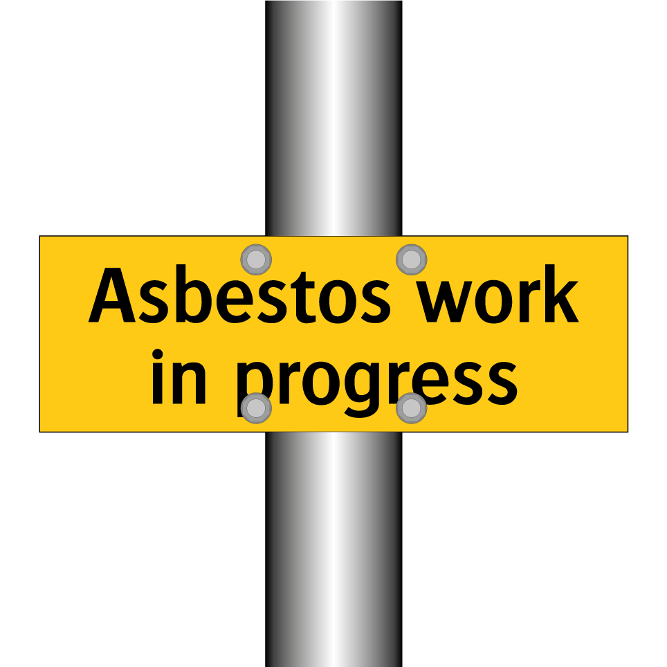 Asbestos work in progress