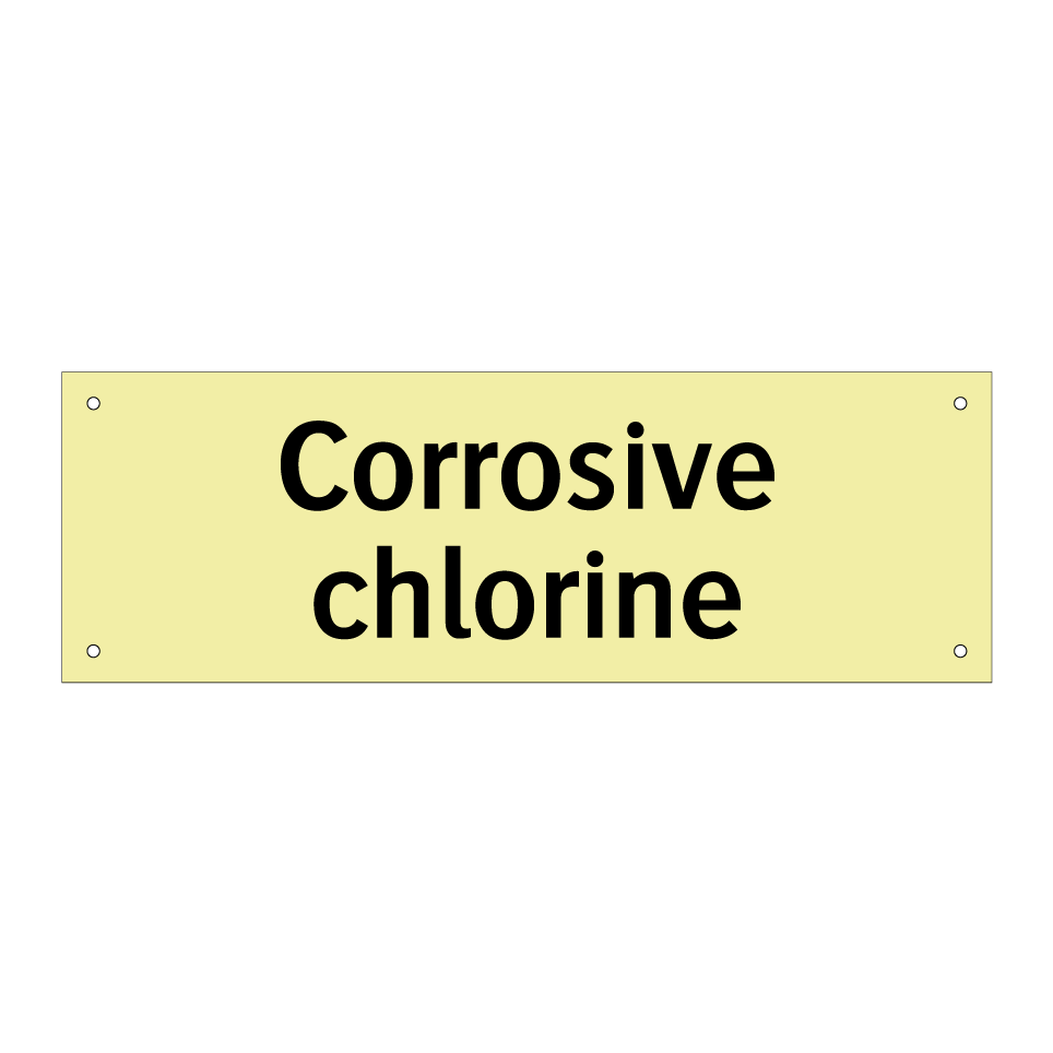 Corrosive chlorine