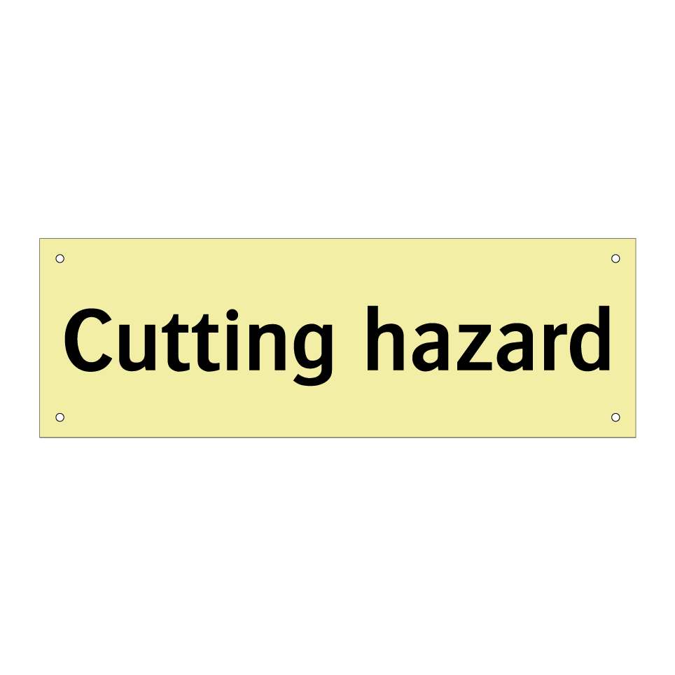 Cutting hazard
