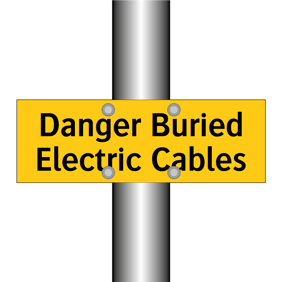 Danger Buried Electric Cables