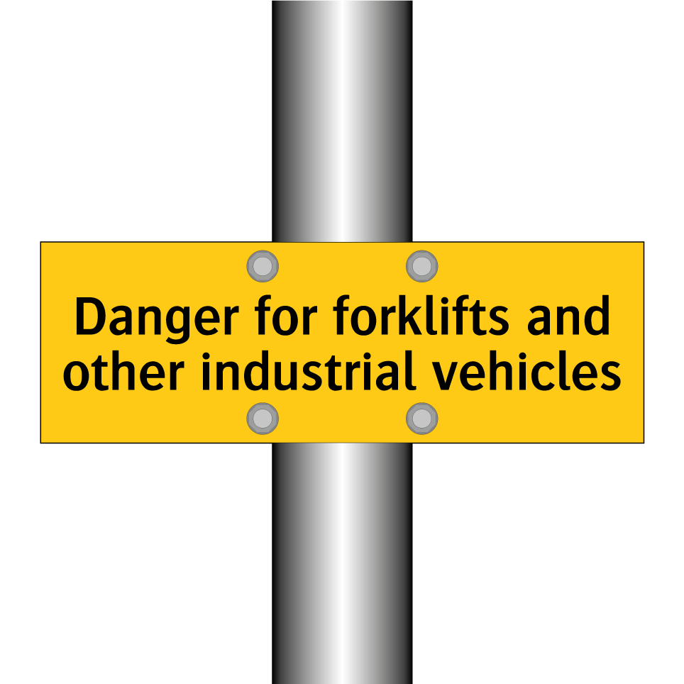 Danger for forklifts and other industrial vehicles