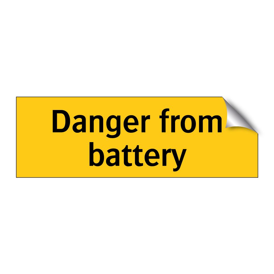 Danger from battery