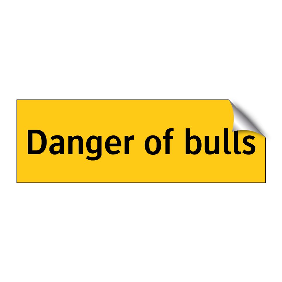Danger of bulls