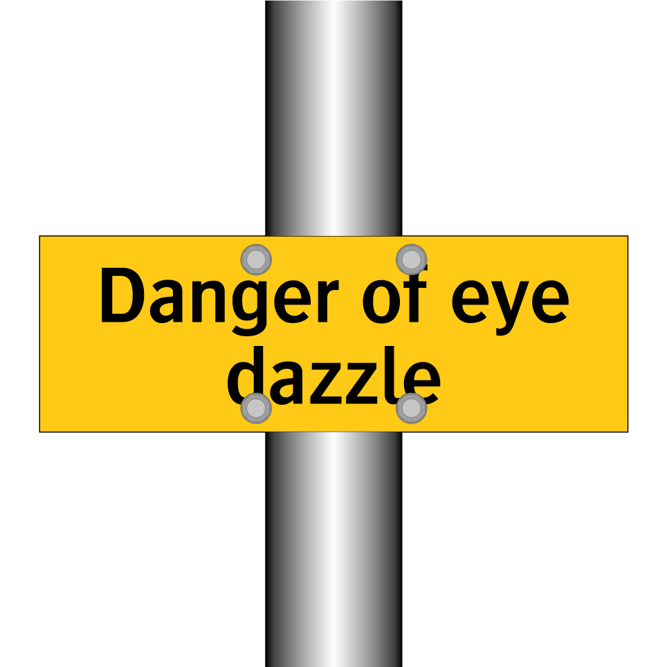 Danger of eye dazzle