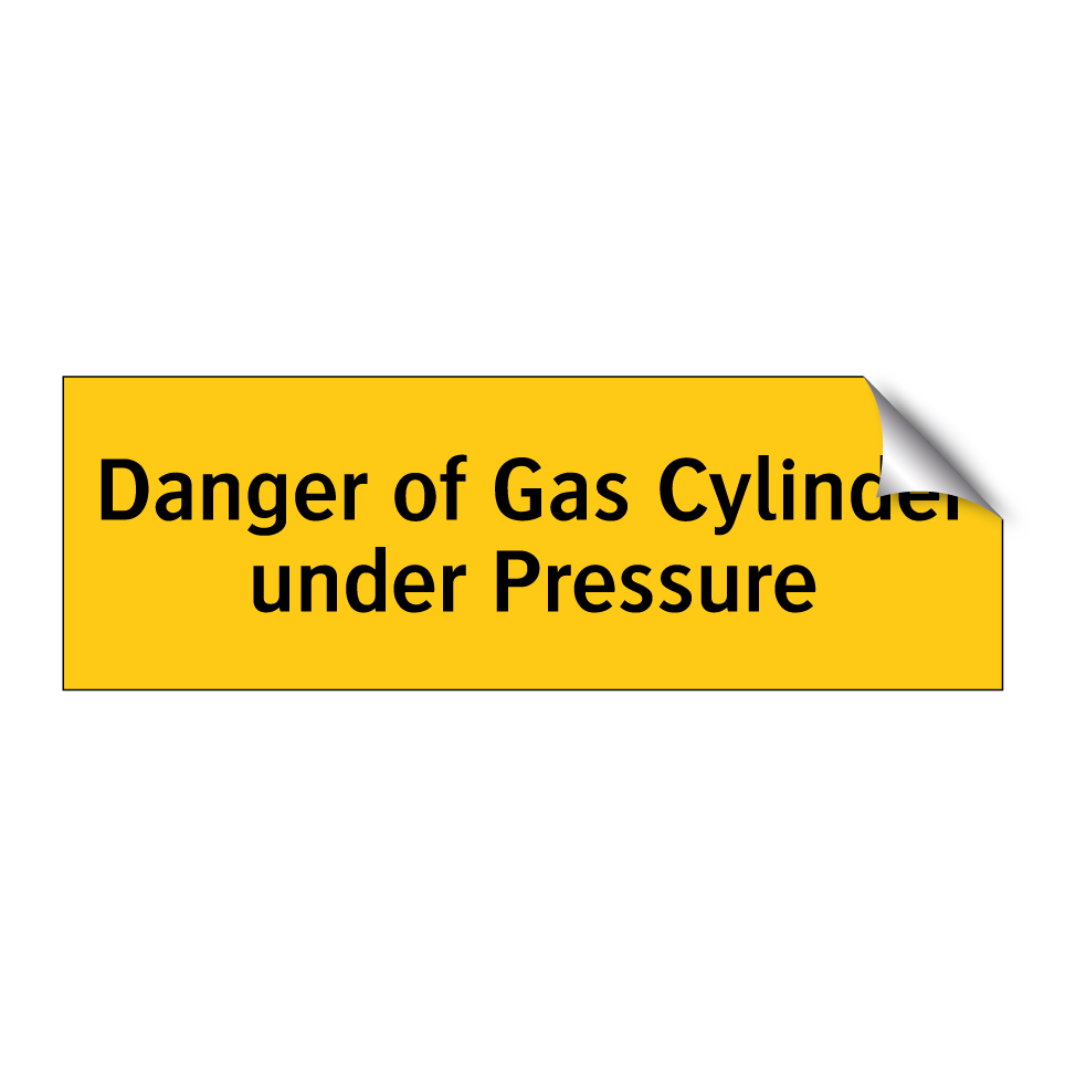 Danger of Gas Cylinder under Pressure