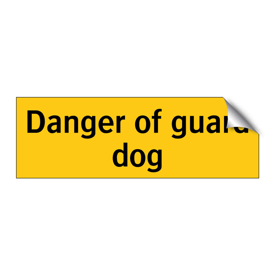 Danger of guard dog