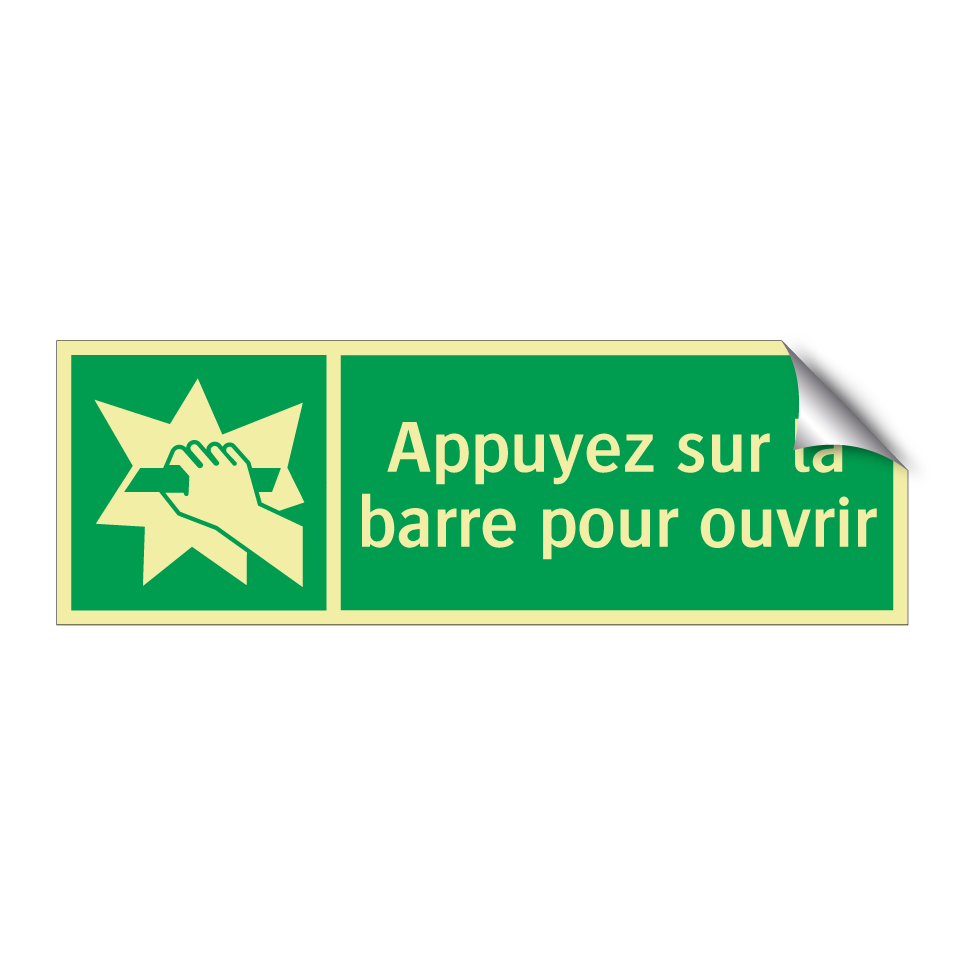 Appuyez sur la barre pour ouvrir