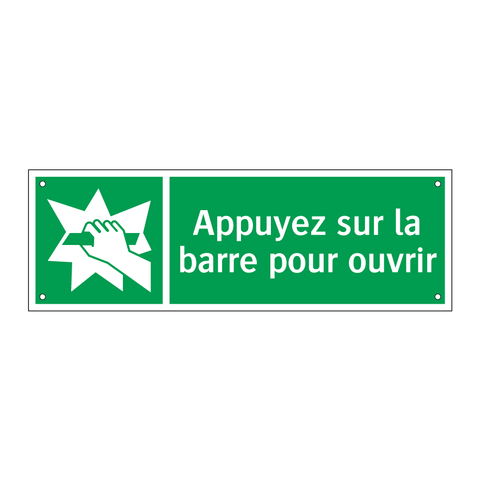 Appuyez sur la barre pour ouvrir