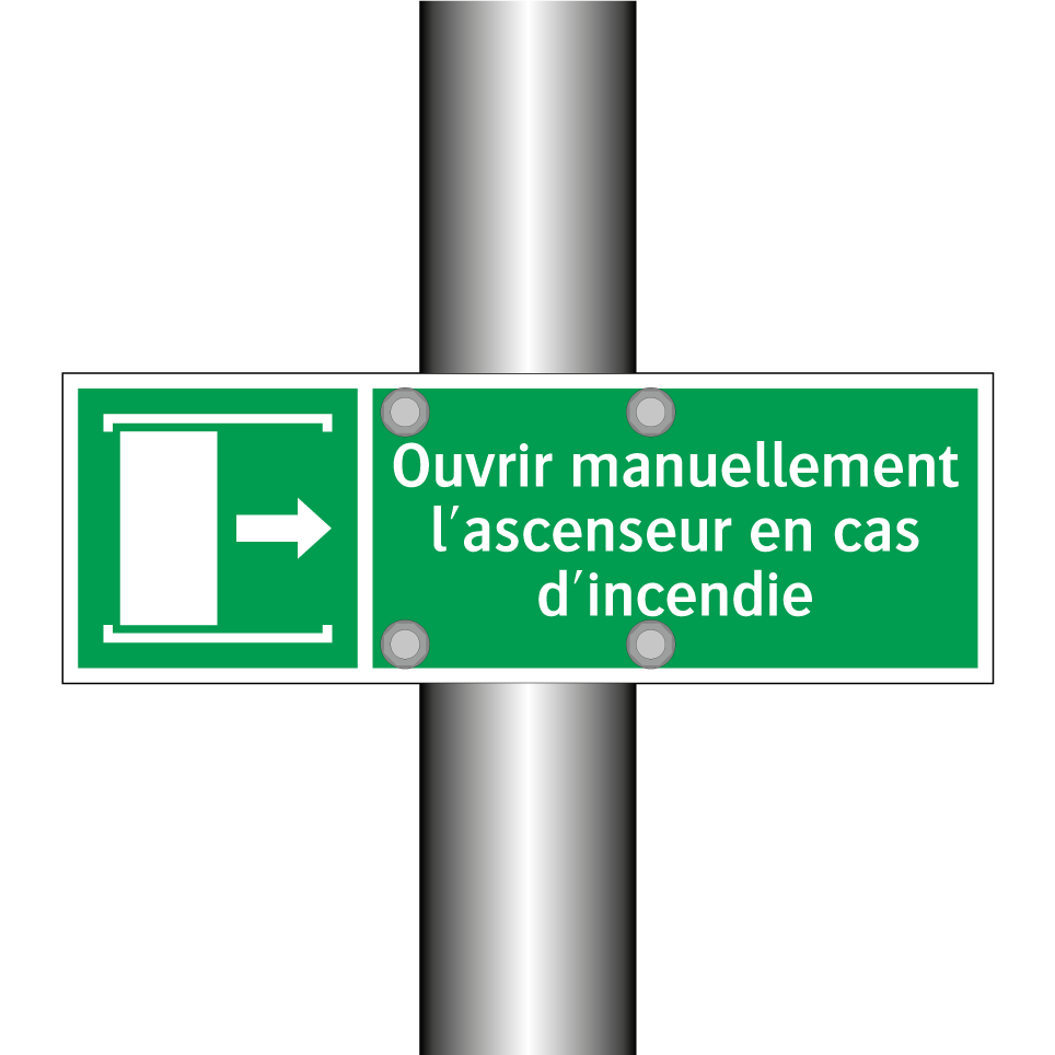 Ouvrir manuellement l'ascenseur en cas d'incendie