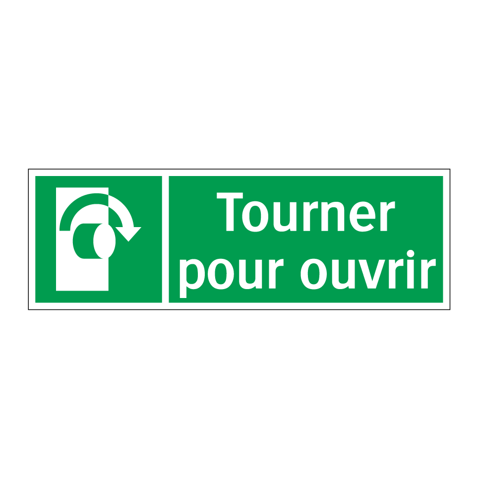Tourner pour ouvrir