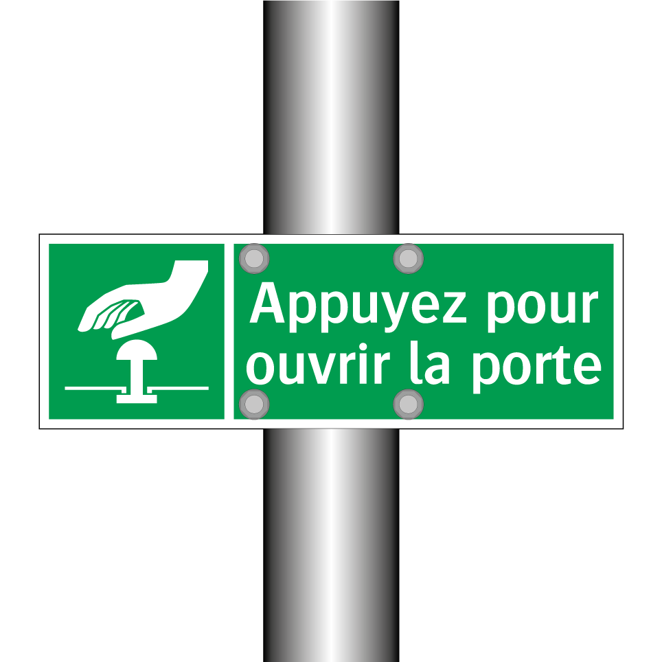 Appuyez pour ouvrir la porte