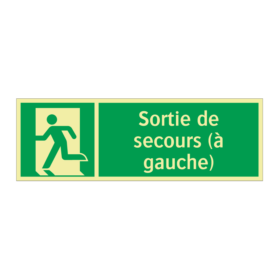 Sortie de secours (à gauche)