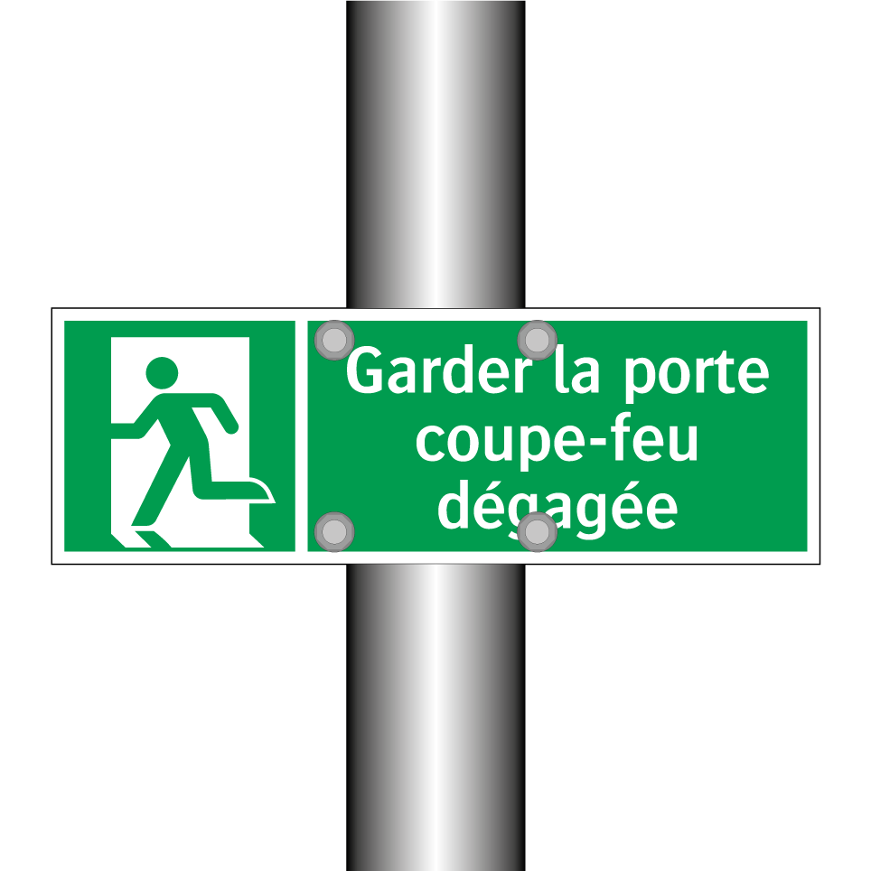 Garder la porte coupe-feu dégagée
