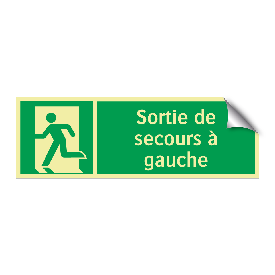 Sortie de secours à gauche