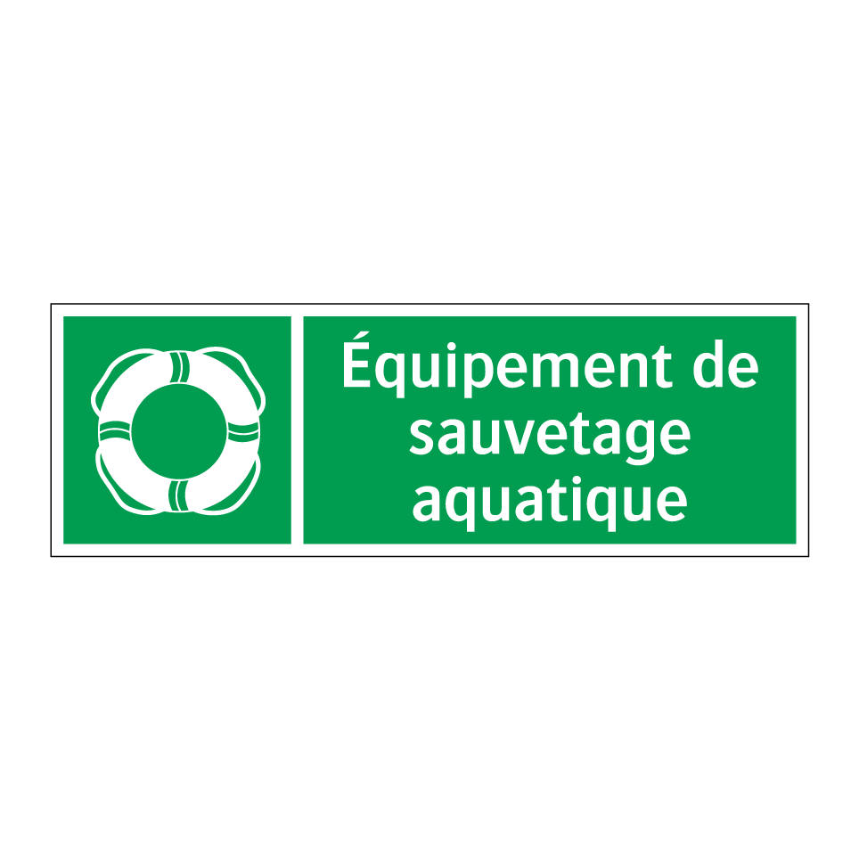 Équipement de sauvetage aquatique