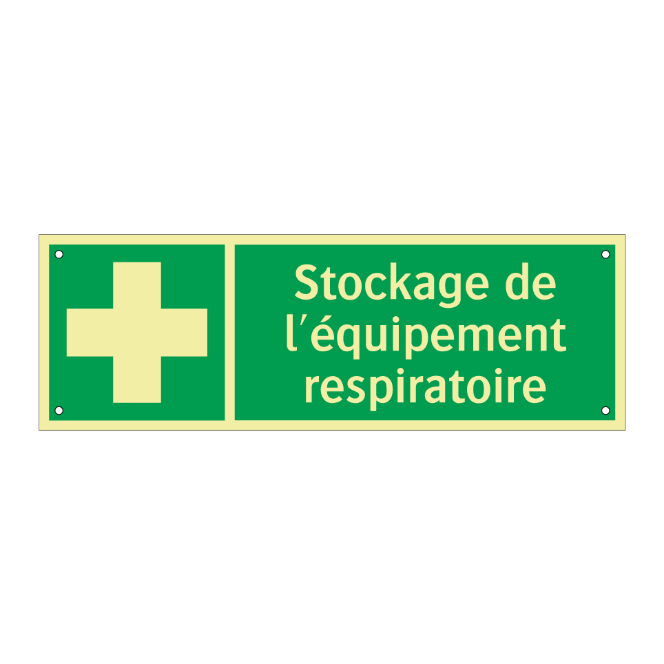 Stockage de l'équipement respiratoire
