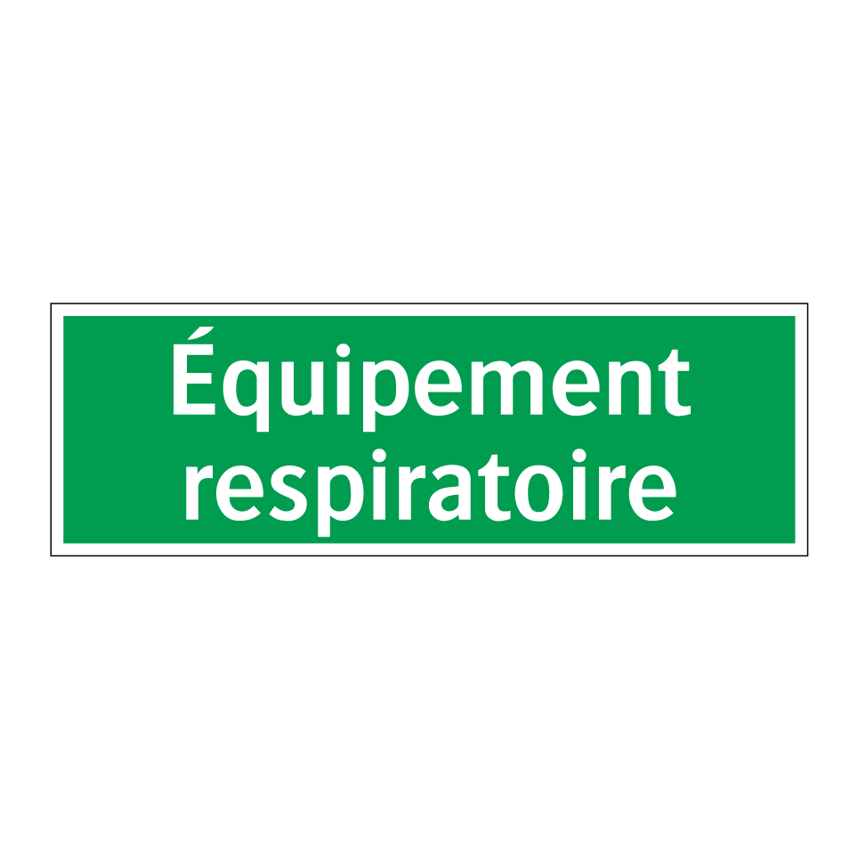 Équipement respiratoire