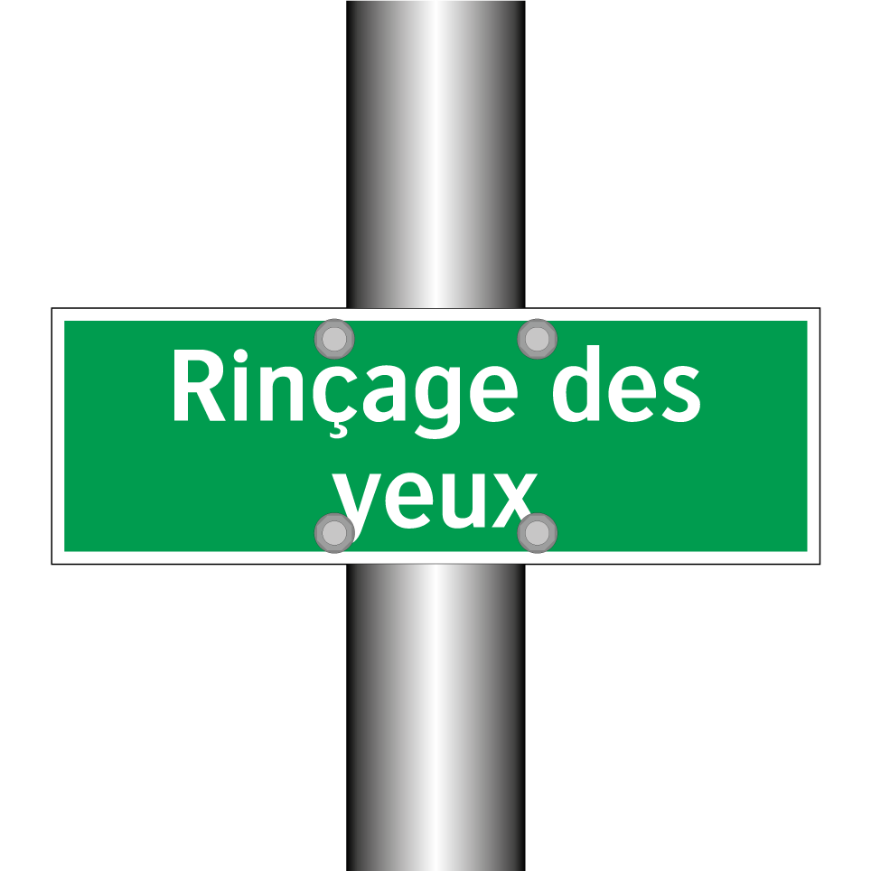 Rinçage des yeux