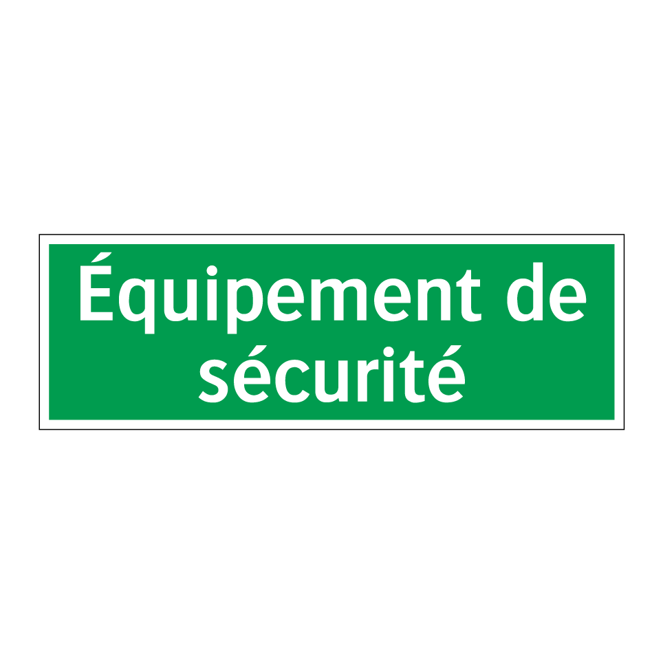 Équipement de sécurité