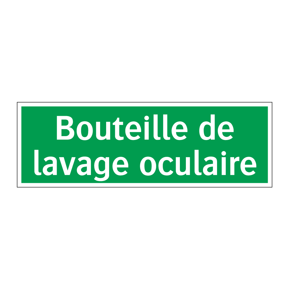 Bouteille de lavage oculaire
