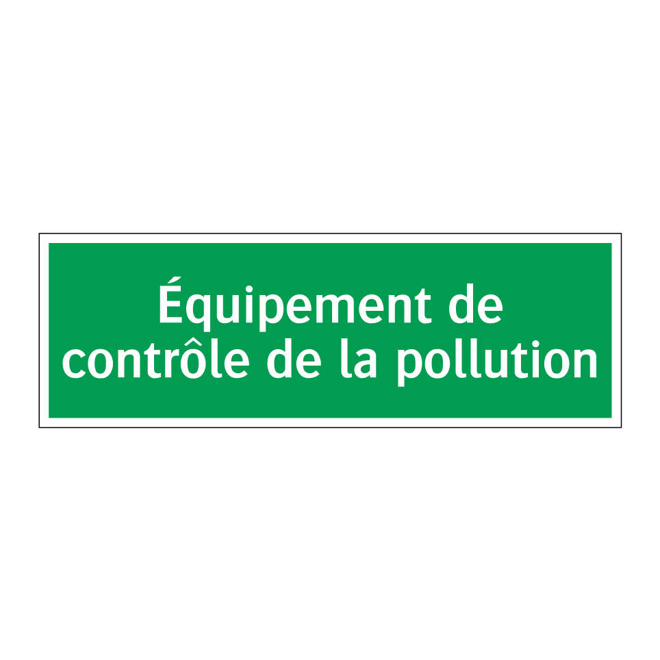 Équipement de contrôle de la pollution
