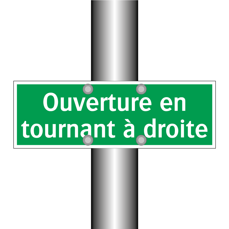 Ouverture en tournant à droite