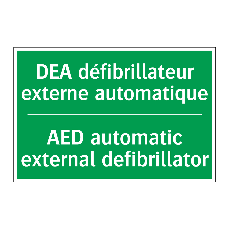 DEA défibrillateur externe automatique /.../ - AED automatic external defibrillator /.../